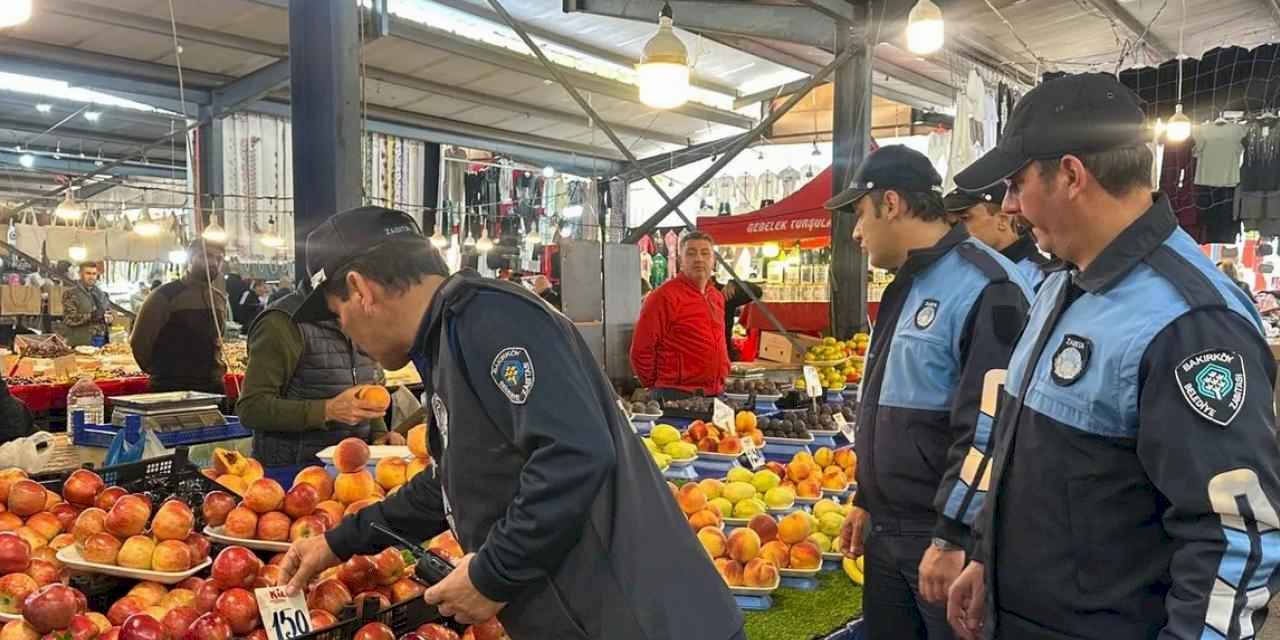 İstanbul Bakırköy’de pazar denetimleriyle güvenli alışveriş dönemi