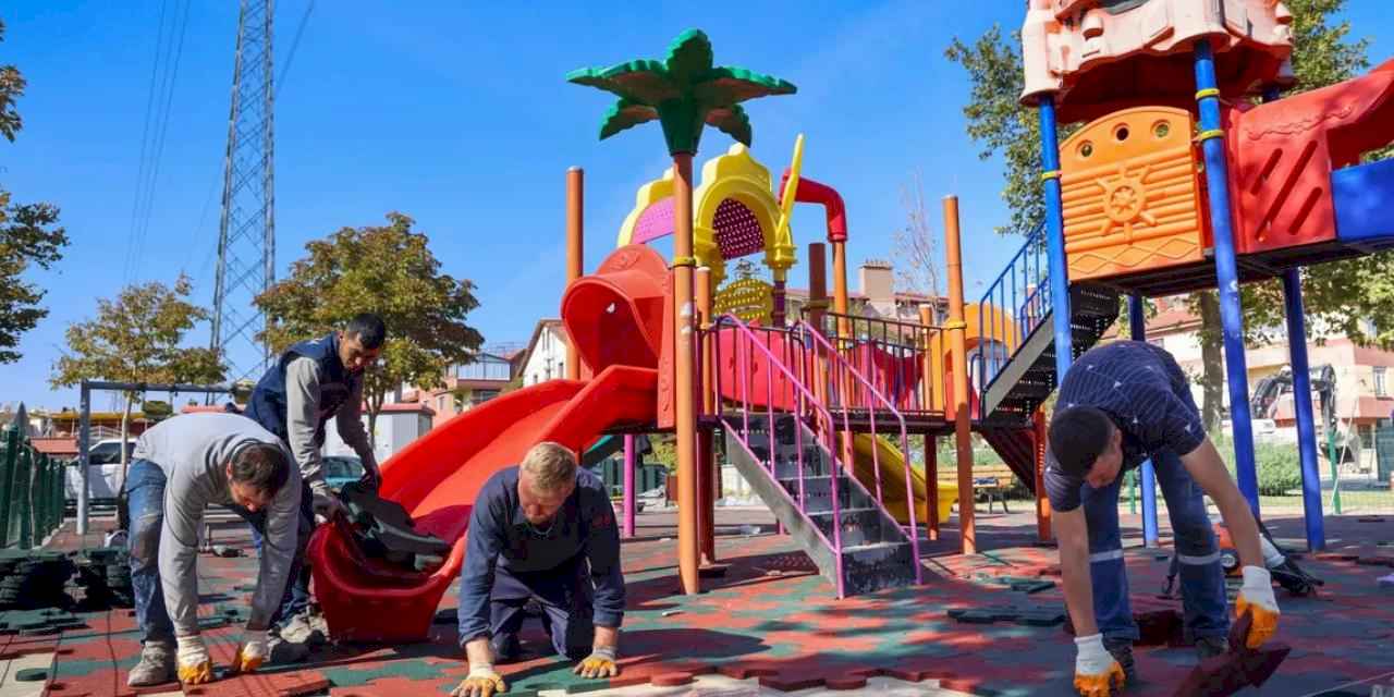 Konya Meram’ın park ve bahçeleri kışa hazırlanıyor