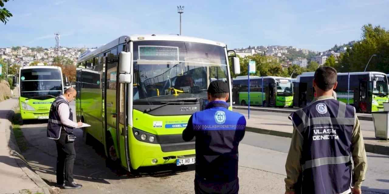 Kocaeli'de toplu taşımada 120 araca sıkı denetim