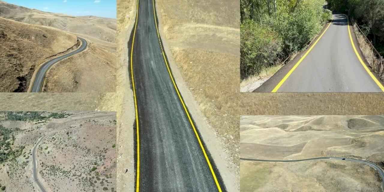 Erzurum kırsal yollarına makyaj