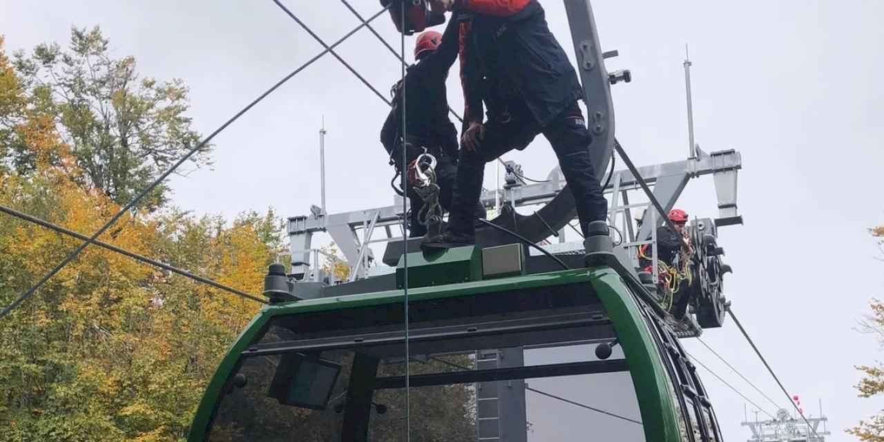 Kartepe Teleferik’te gerçeği aratmayan tatbikat