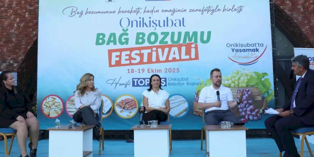 Bağ Bozumu Festivali, gastronomi dünyasının ustalarını Kahramanmaraş’ta buluşturdu