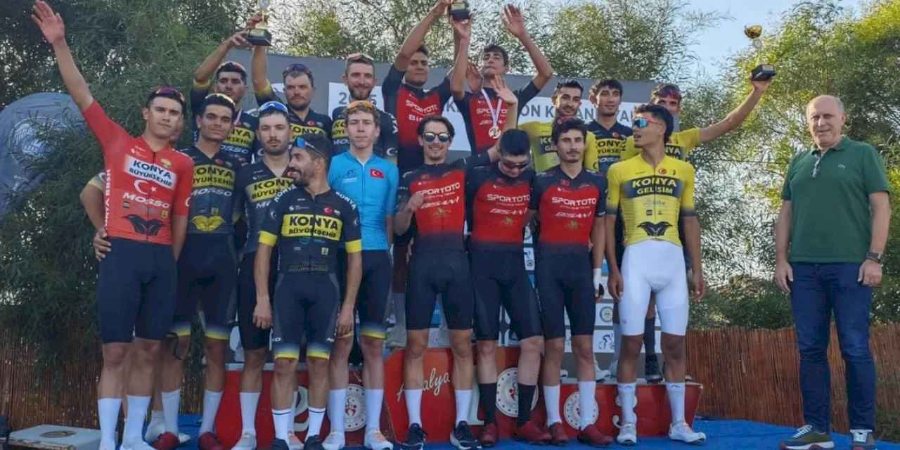 Konya Büyükşehirli pedallar Alanya’da 7 madalya ile zirvede