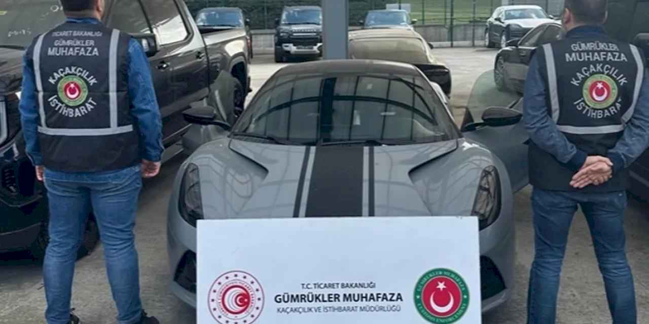 İstanbul’da 288 milyon TL değerinde 10 lüks araca el konuldu!