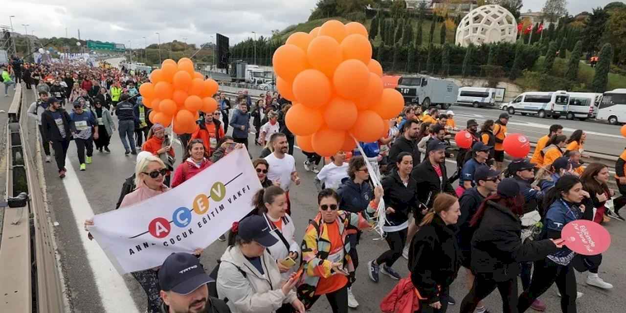 İstanbul'da maratonun hızı kayıtlara yansıdı