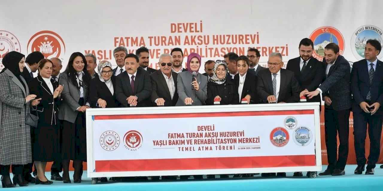 Fatma Turan Aksu Huzurevi Yaşlı Bakım ve Rehabilitasyon Merkezi'nde temel atıldı