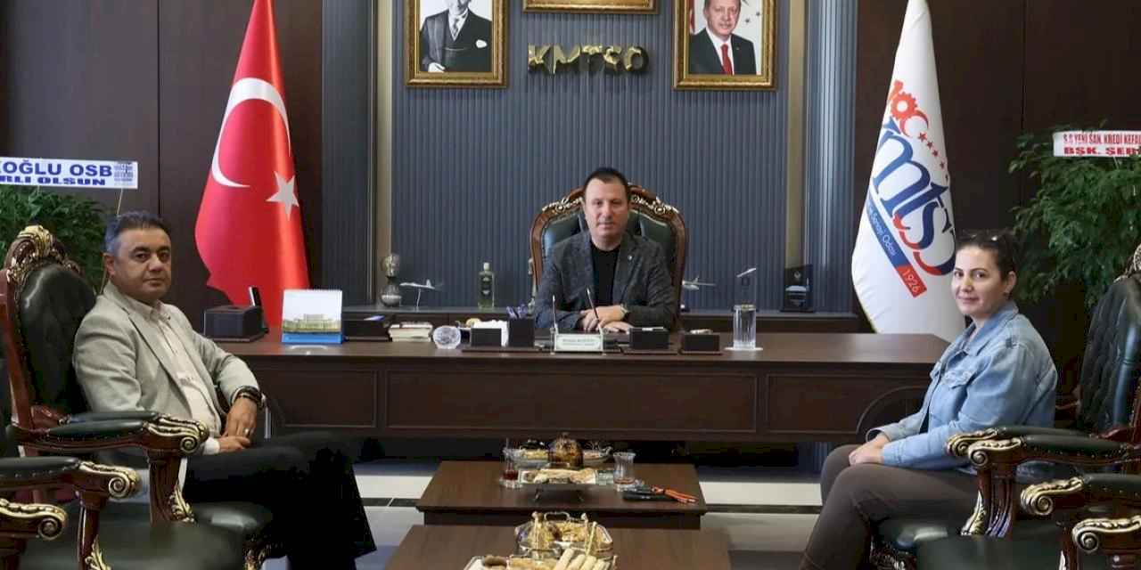 Başkan Çiçek’ten KMTSO Başkanı Buluntu’ya ziyaret