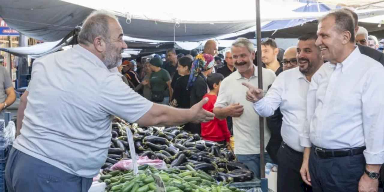 Mersin'de Başkan Seçer’e sevgi seli