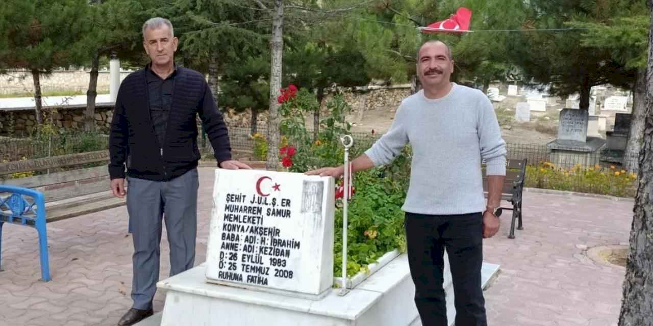 Konya Akşehir’de şehit mezarlıkları onarılıyor