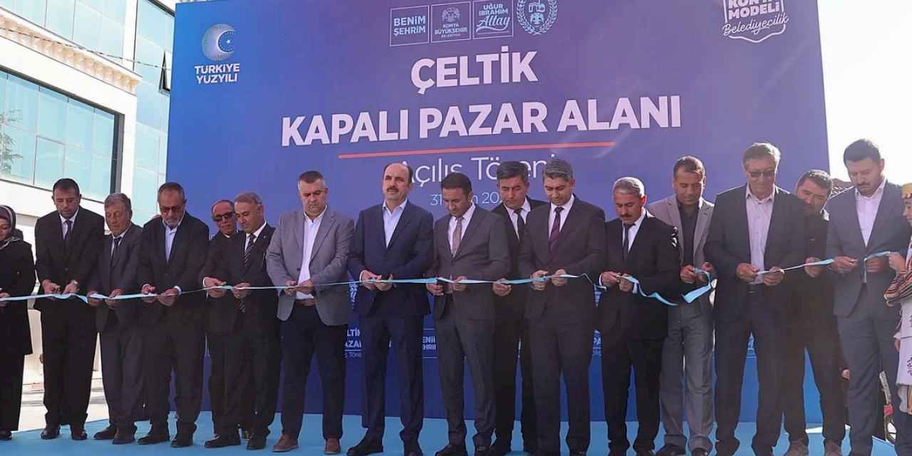 Konya'da Çeltik’e 102 milyon liralık Kapalı Pazar Yeri kazandırıldı