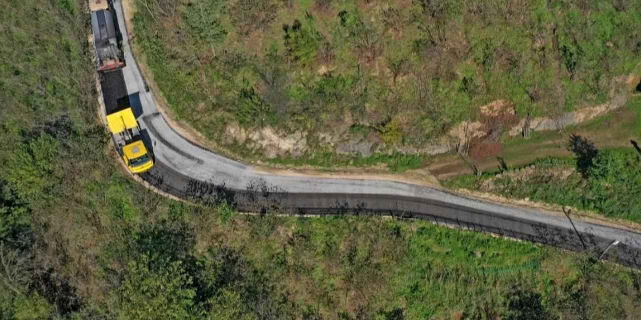 Ordu Çamaş’ta 4 mahalleye hitap eden güzergah asfaltlandı