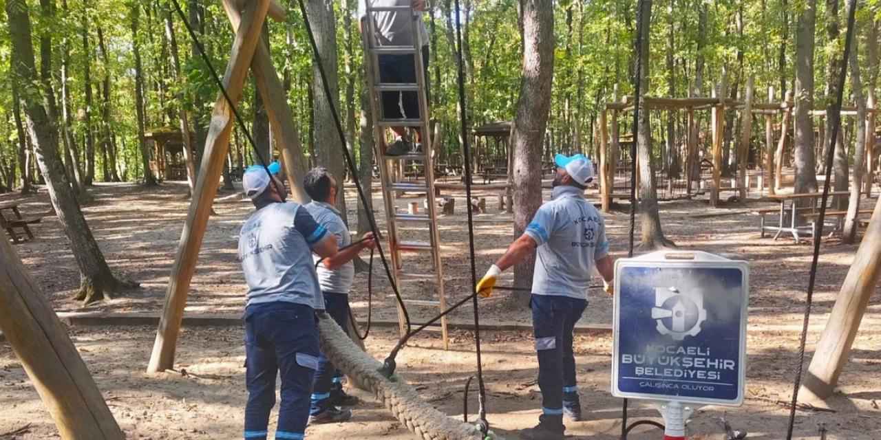 Kocaeli Ormanya’da oyun gruplarına periyodik bakım