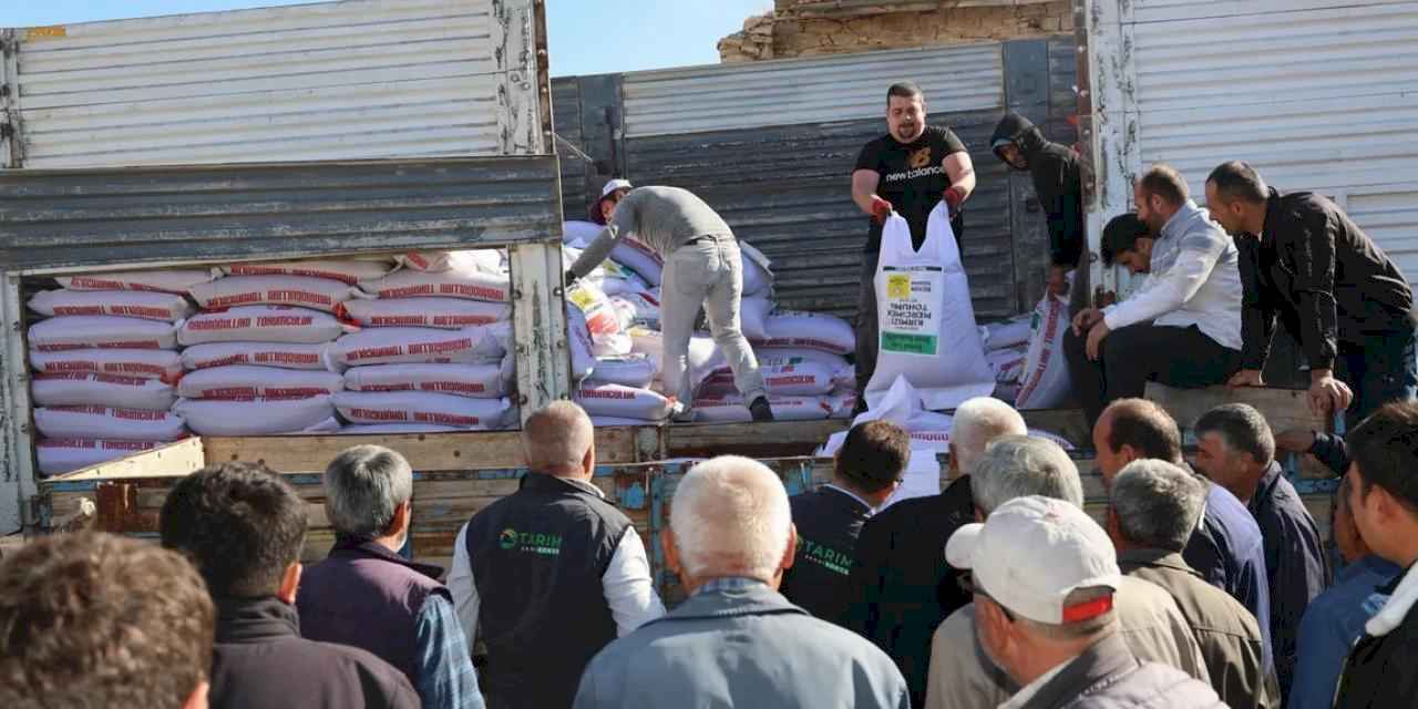 Konya'da çiftçiye mercimek tohumu desteği