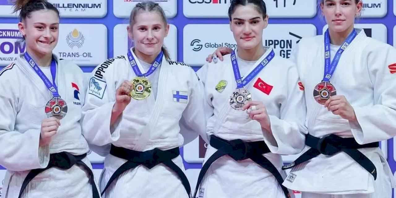 Konyalı judocu Sinem Oruç'a Moldova'dan bronz madalya