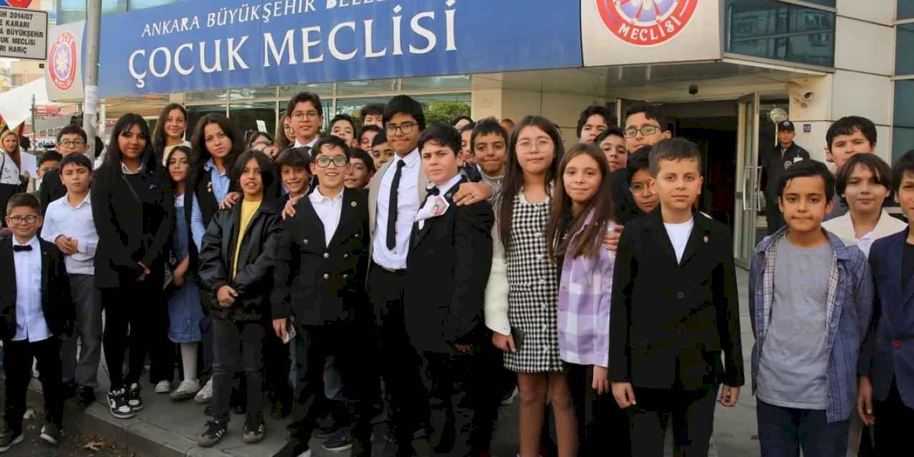 Ankara’nın çocukları meclis başkanını seçti