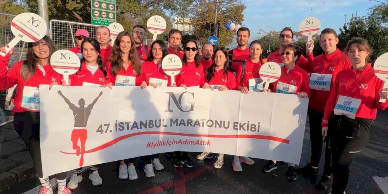47. İstanbul Maratonu’nda  NG Grup adımları iyiliğe attı!
