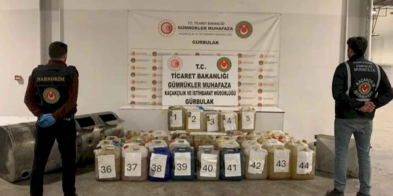 Gürbulak’ta 2,6 milyar TL'lik uyuşturucu operasyonu