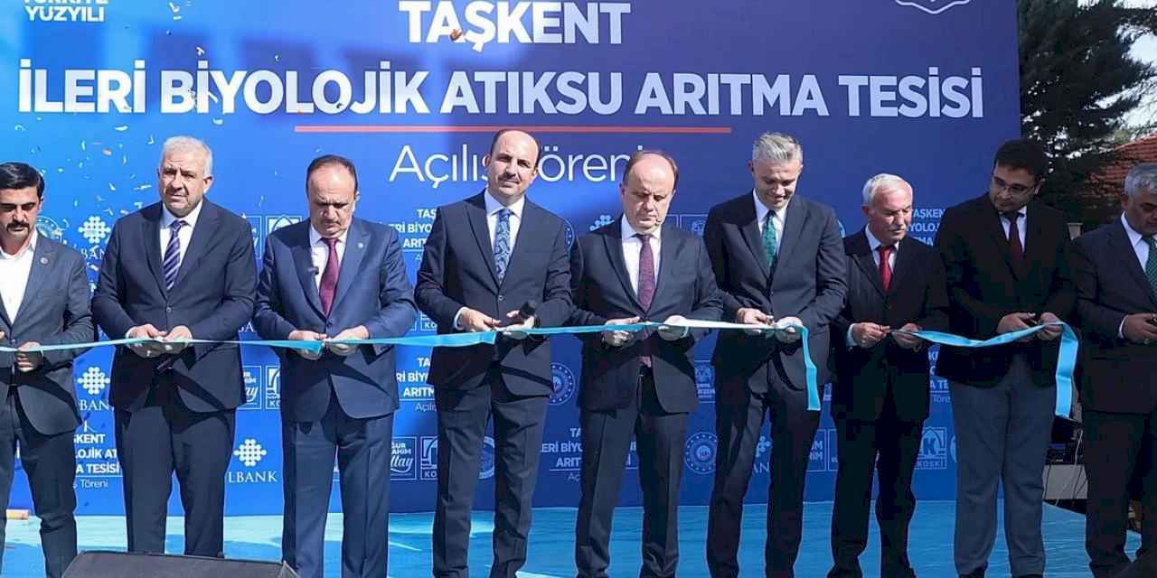 Konya Taşkent’e ileri biyolojik arıtma tesisi kazandırıldı