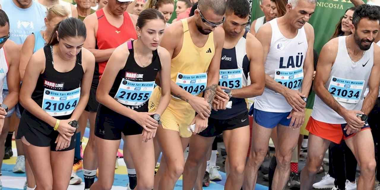 Girne Yarı Maratonu'nda adımlar dayanışmaya attı