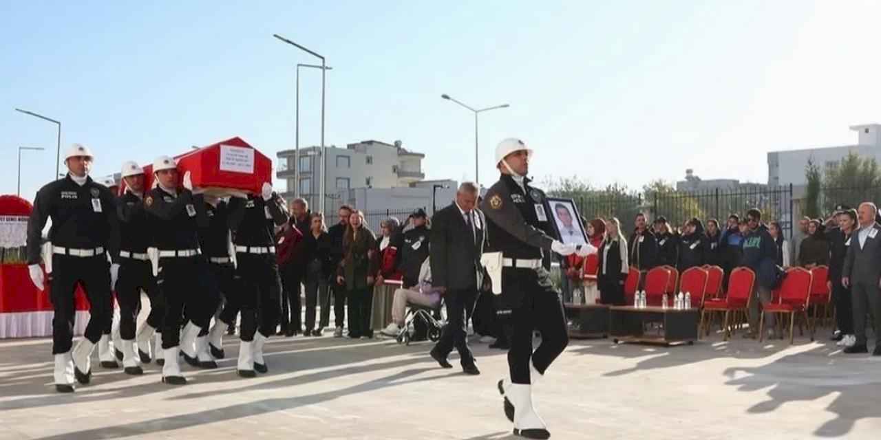 Polis memuru Askar için Adıyaman'da hüzünlü tören