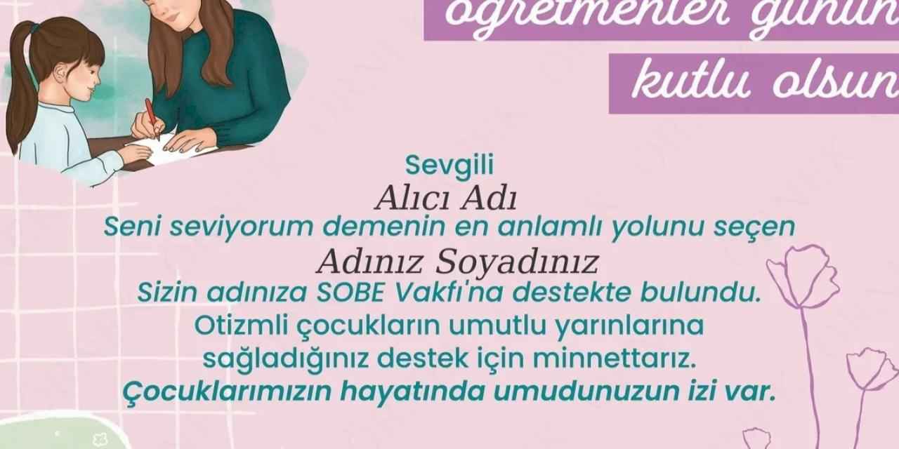 SOBE’den Öğretmenler Günü’ne Özel Hediye Sertifikası