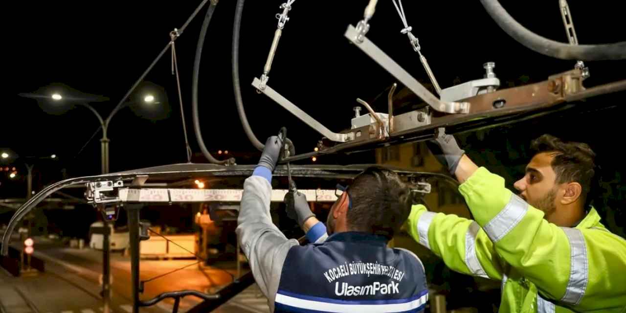 Kocaeli Akçaray Tramvayı'nda 7/24 hizmet