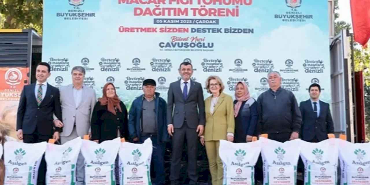 Denizli’de üreticiye 44 tonluk tohum desteği