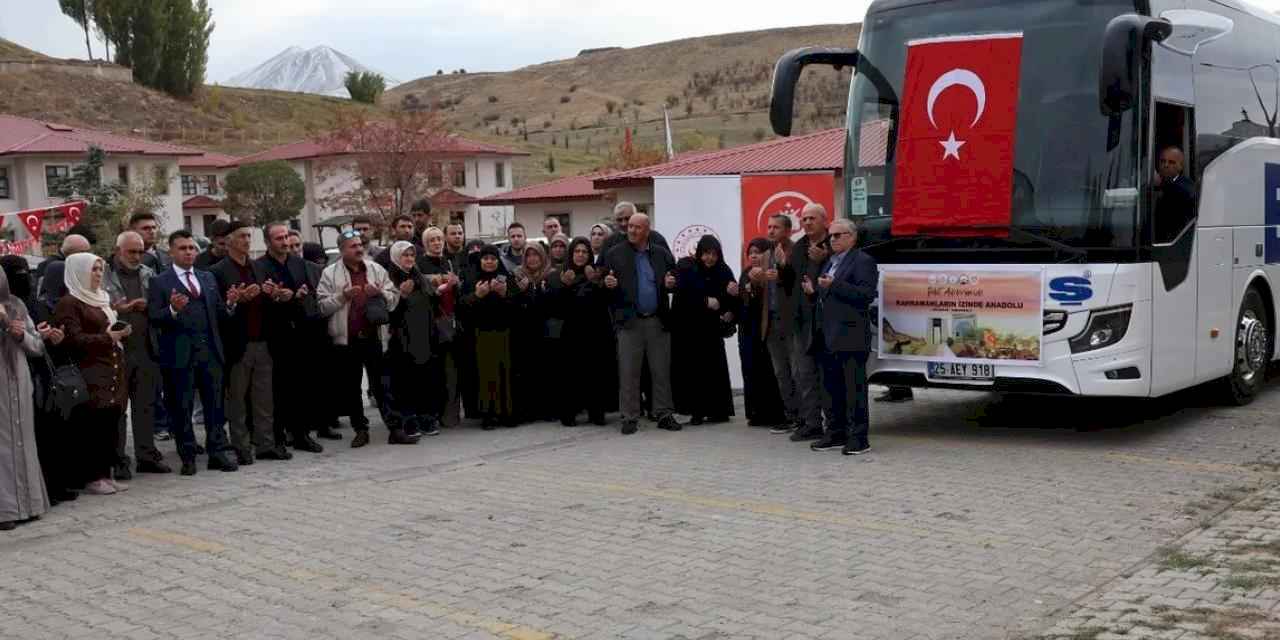 Erzurum'dan 36 şehit yakını aile Çanakkale’ye uğurlandı