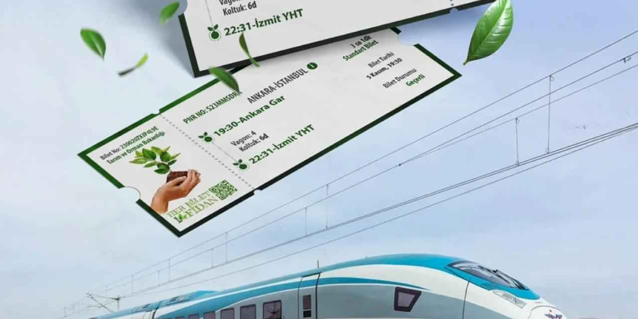 'Her Bilet Bir Fidan' kampanyası başladı... YHT yolcuları 13 milyon fidanın dikimine katılacak