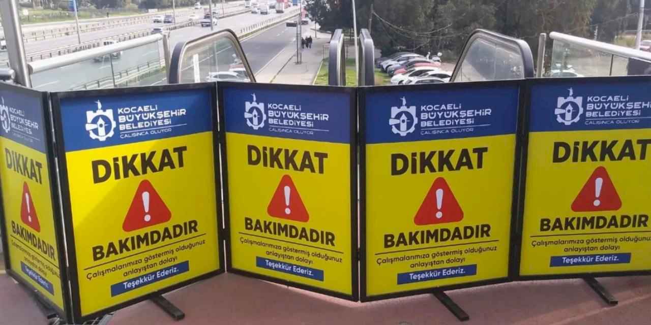Kocaeli'de yürüyen merdivenlere Kasım bakımı