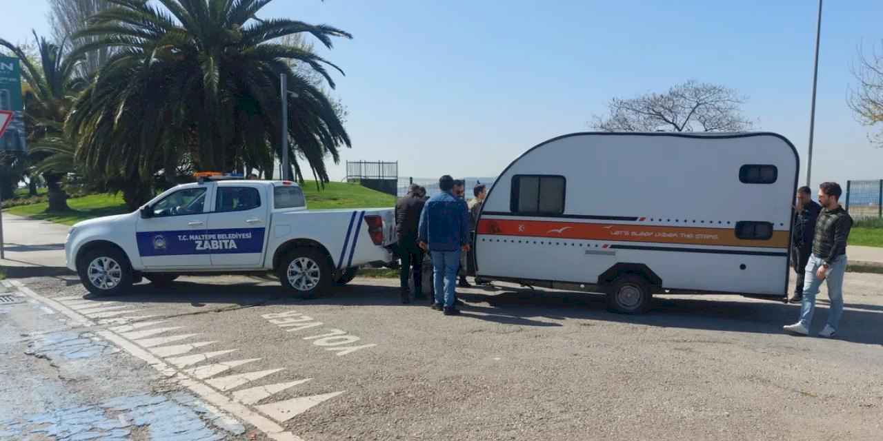 İstanbul Maltepe’de karavanlara zapturapt!