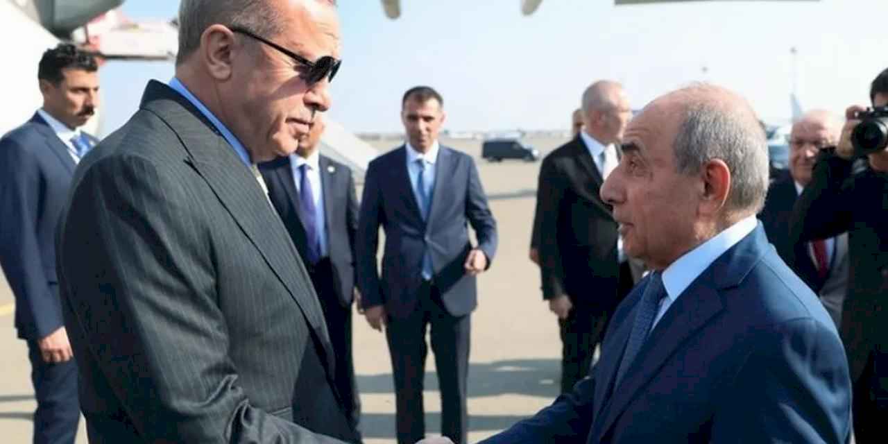 Cumhurbaşkanı Erdoğan Zafer Günü için Bakü'de