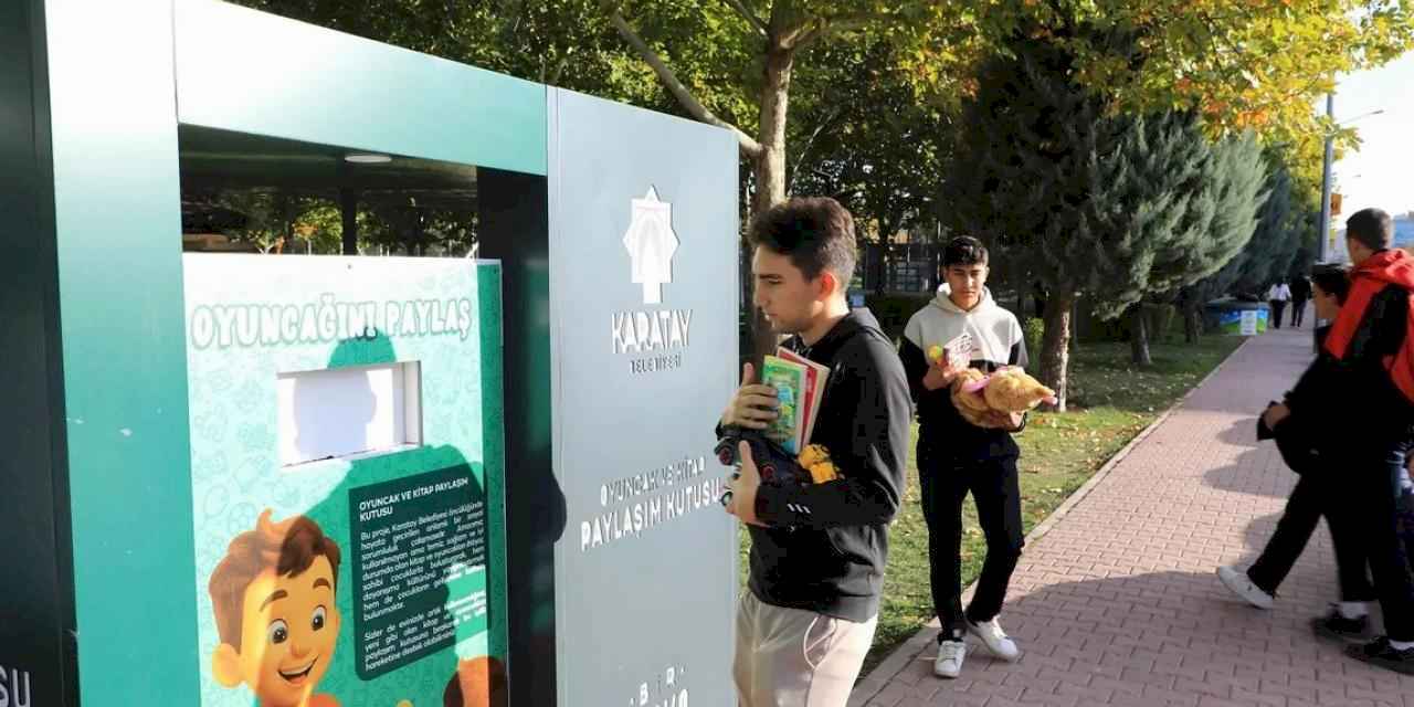 Konya’da “Oyuncak ve Kitap Paylaşım Kumbarası” projesi başladı