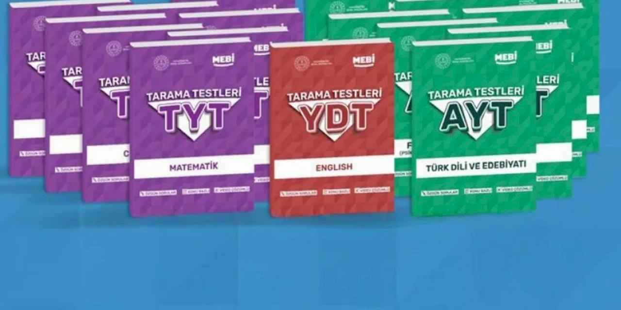 MEBİ YKS tarama testi kitapları yayımlandı