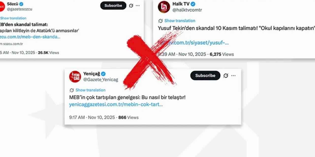 İletişim'den 10 Kasım iddialarına açıklama... MEB, Atatürk’ü anmayı yasaklamadı!