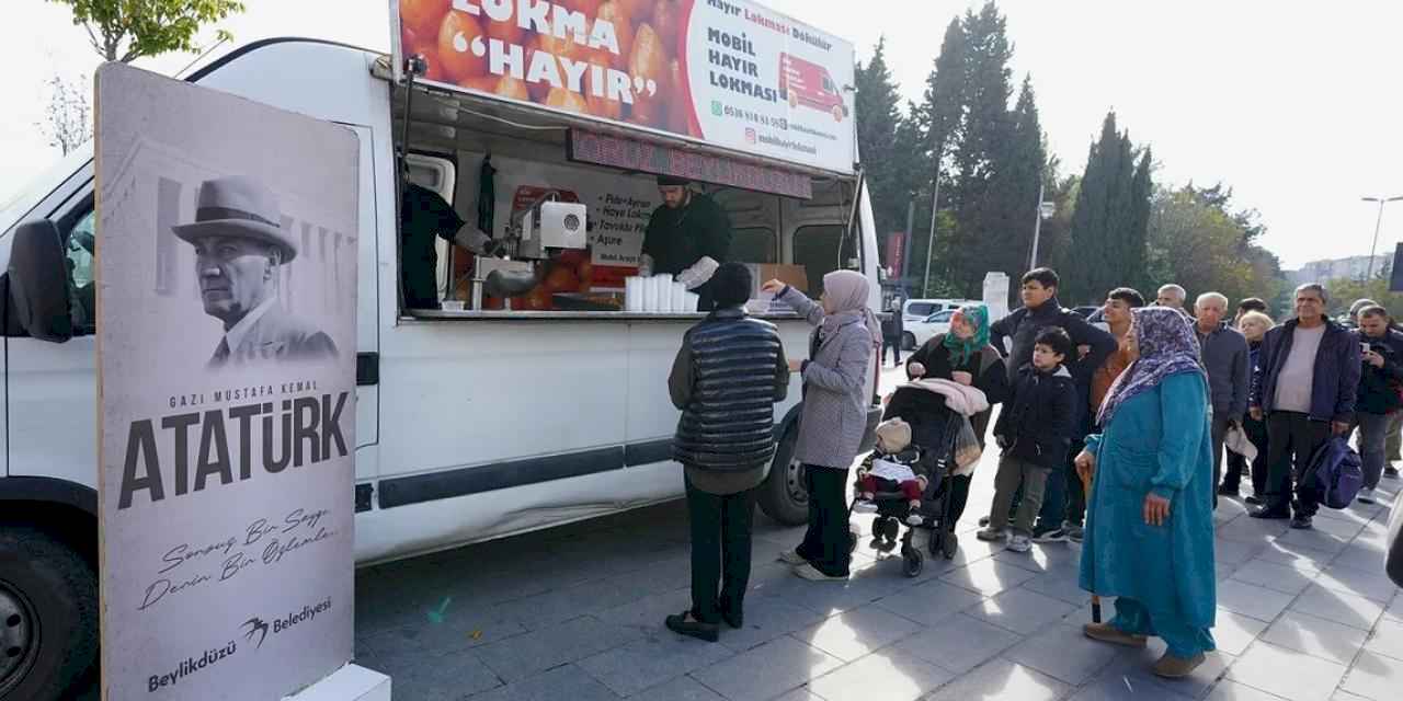 10 Kasım’da Beylikdüzü’nde lokma geleneği sürdürüldü