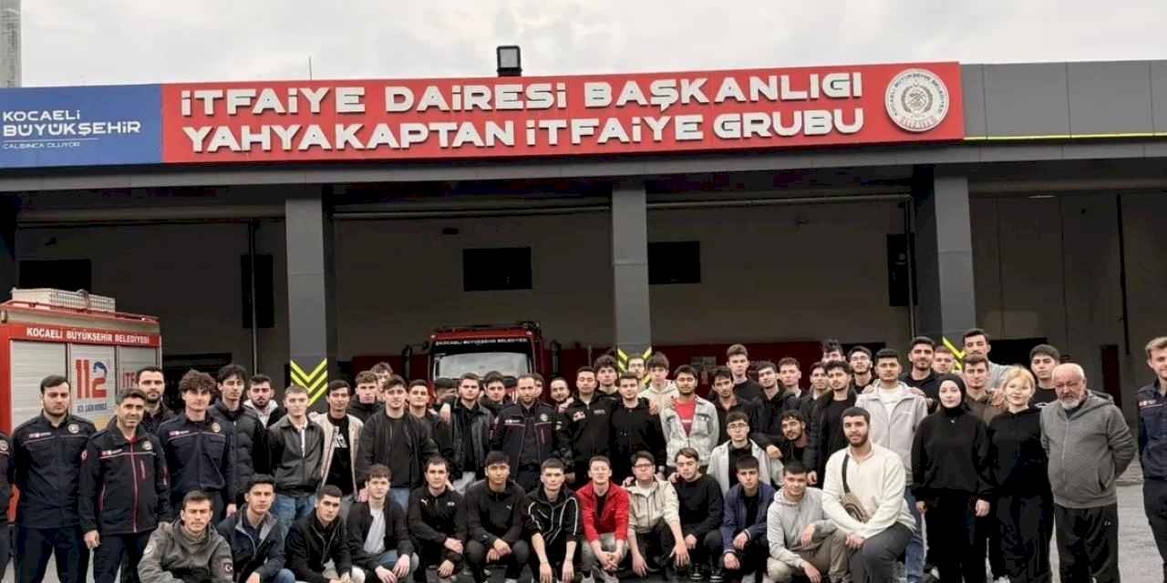 İtfaiyeci adaylarından Kocaeli İtfaiyesi’ne teknik ziyaret