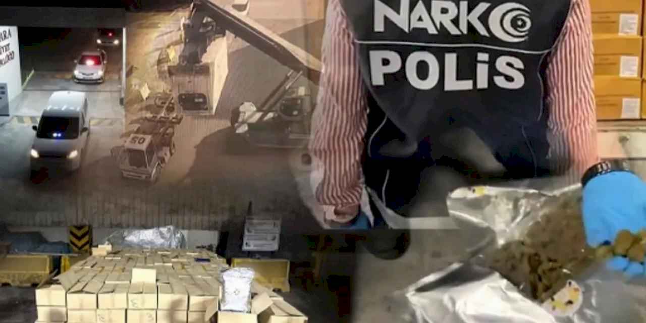 Derince Limanı'nda 1,5 tonluk skunk operasyonu: 5 gözaltı!