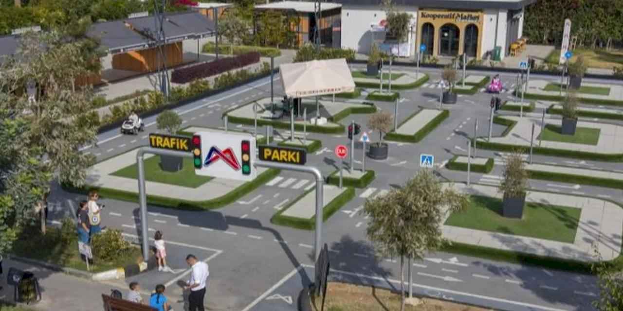 Mersin'de 'Trafik Park' çocuk neşesiyle doldu