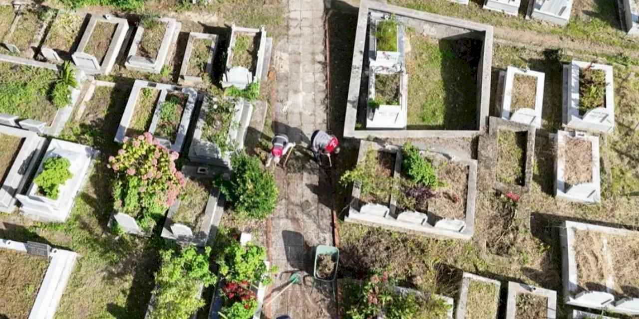 Ordu'da mezarlıkların bakımını unutulmuyor