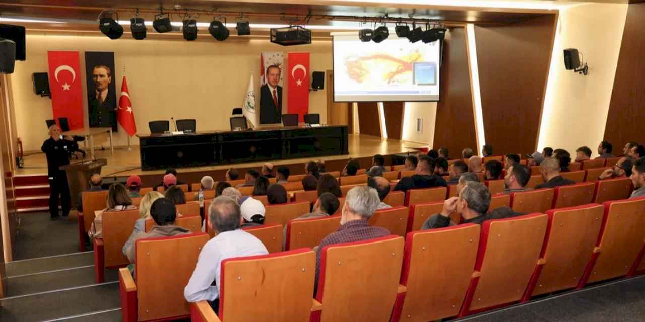 Kayseri Talas'tan personele afet eğitimi