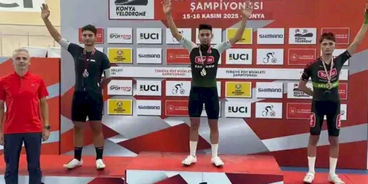 Konya Veledromu’nda Torku rüzgarı! Madalyalar peş peşe