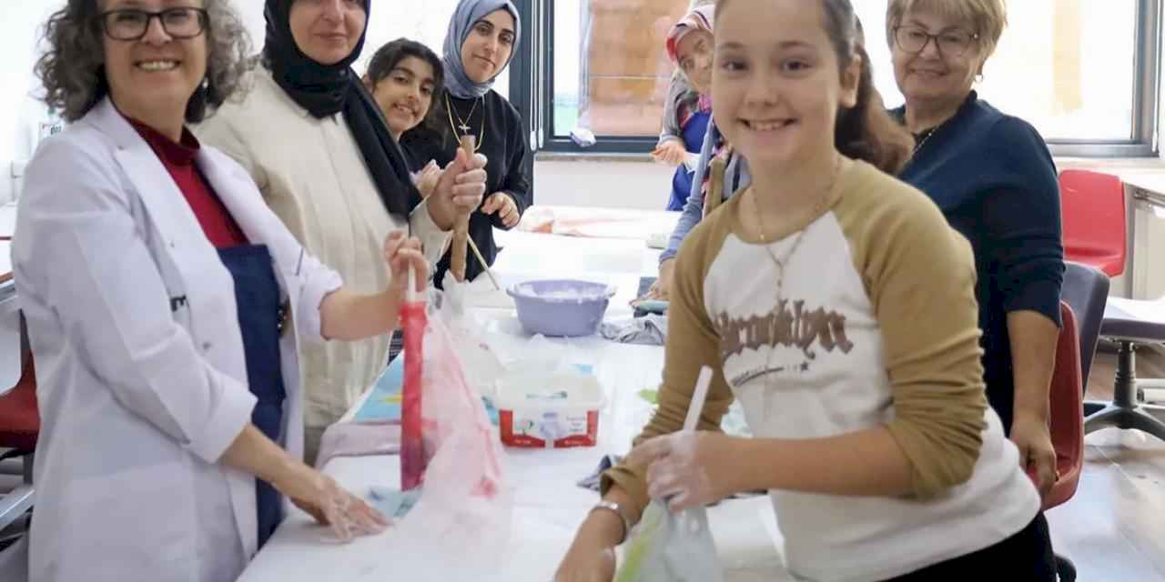 Anne ve çocuklar SAMEK’te birlikte üretti