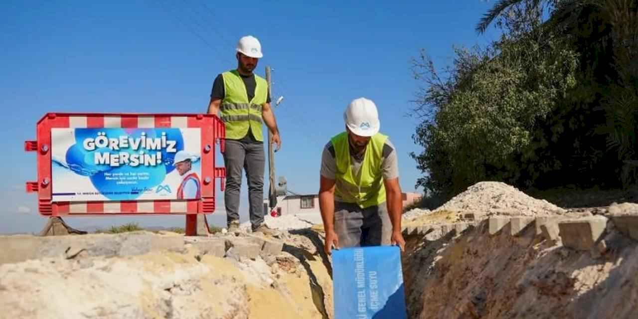 Mersin’de altyapı çalışmaları hız kesmeden sürüyor