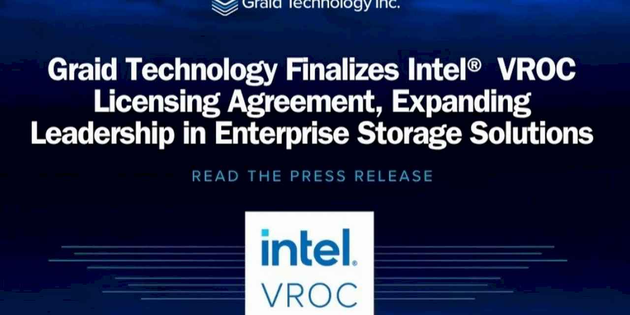 Graid Technology, Intel VROC lisans anlaşmasını tamamladı