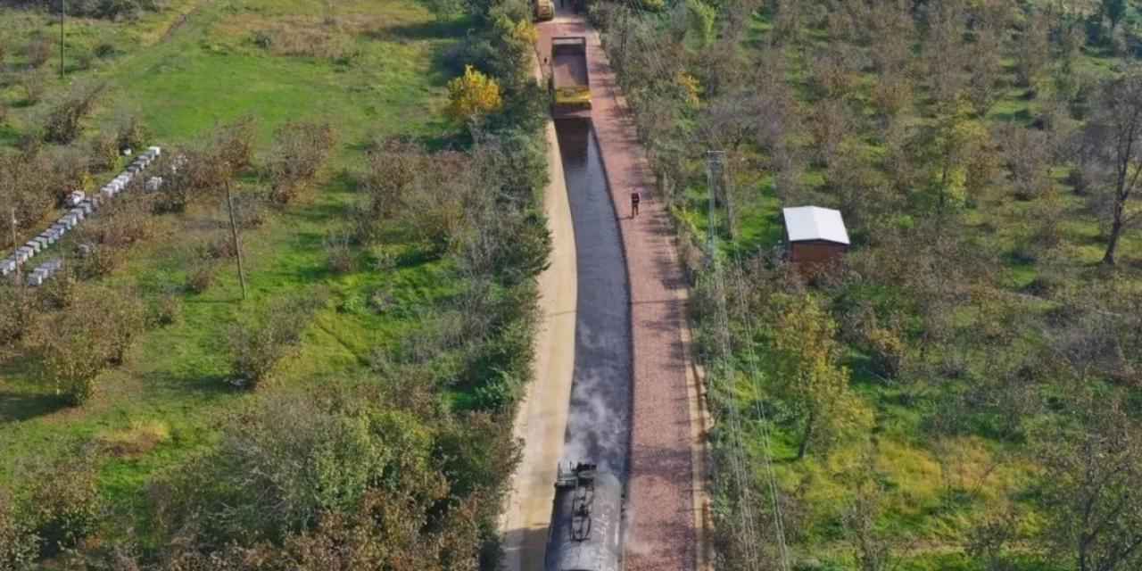 Ordu'da yol çalışmalarını aralıksız devam ediyor