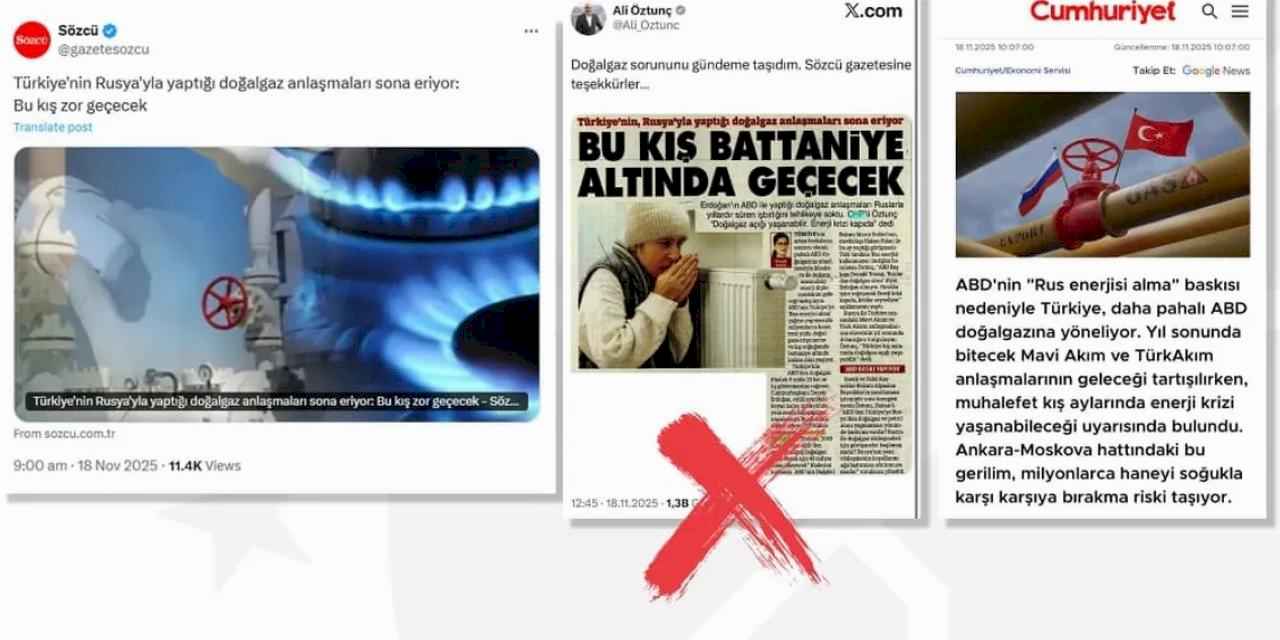 'Rus gazı kesiliyor, enerji krizi kapıda' iddialarına yalanlama