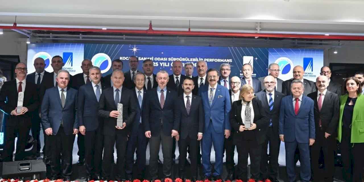 Kocaeli Sanayi Odası'nda Sürdürülebilir Performans Ödülleri sahiplerini buldu