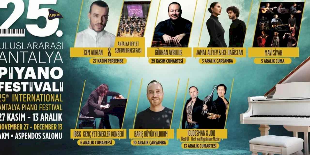 Antalya’nın Çeyrek Asra Ulaşan Piyano Festivali Başlıyor