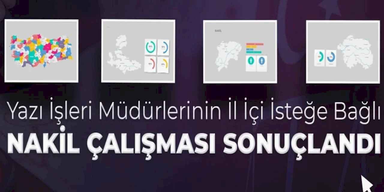 Adalet'te Yazı İşleri Müdürlerinin nakil talepleri sonuçlandı